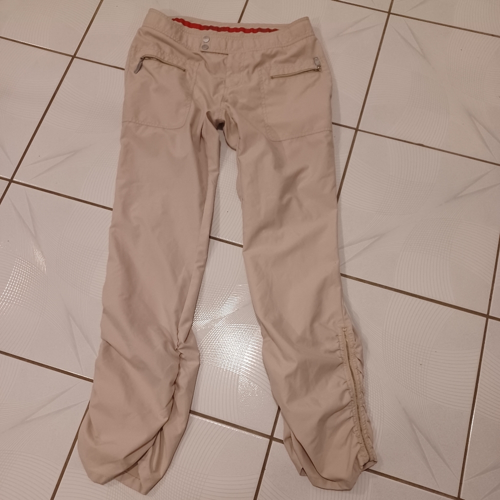2/$80 Beige Guess Track Pants - Size 29 - Picture 2 of 6